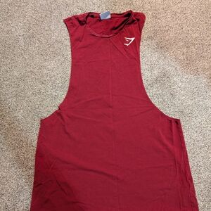 Gymshark Men's Burgundy Drop Top